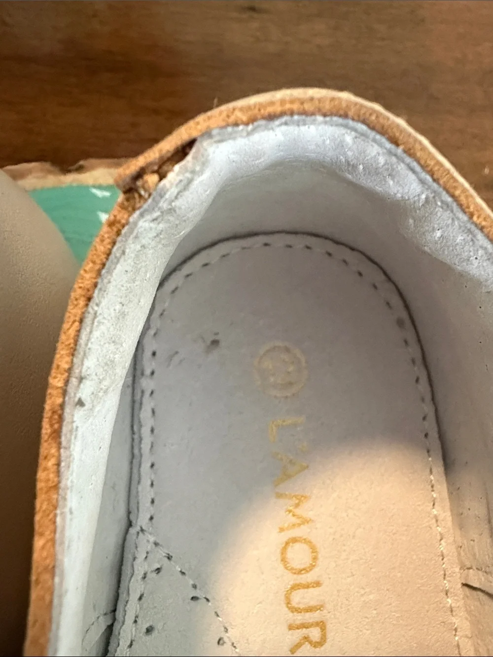 L'Amour Cream Mary Jane Dress Shoes for Kids